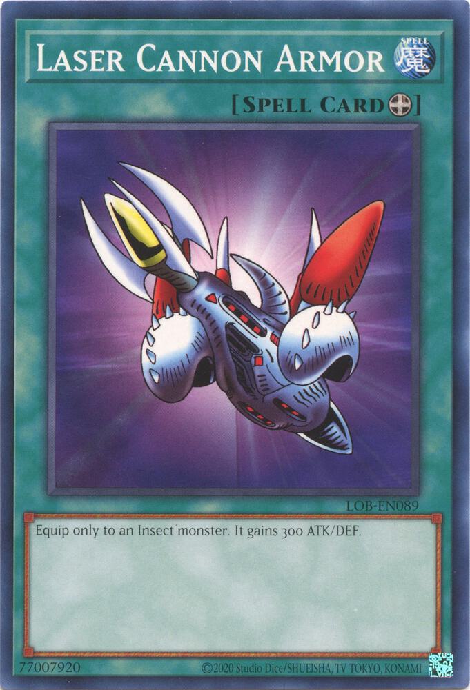 Laser Cannon Armor LOB-EN089 card from Legend of Blue Eyes White Dragon (25th Anniversary Edition)