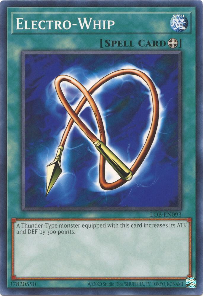 Electro-Whip LOB-EN093 card from Legend of Blue Eyes White Dragon (25th Anniversary Edition)