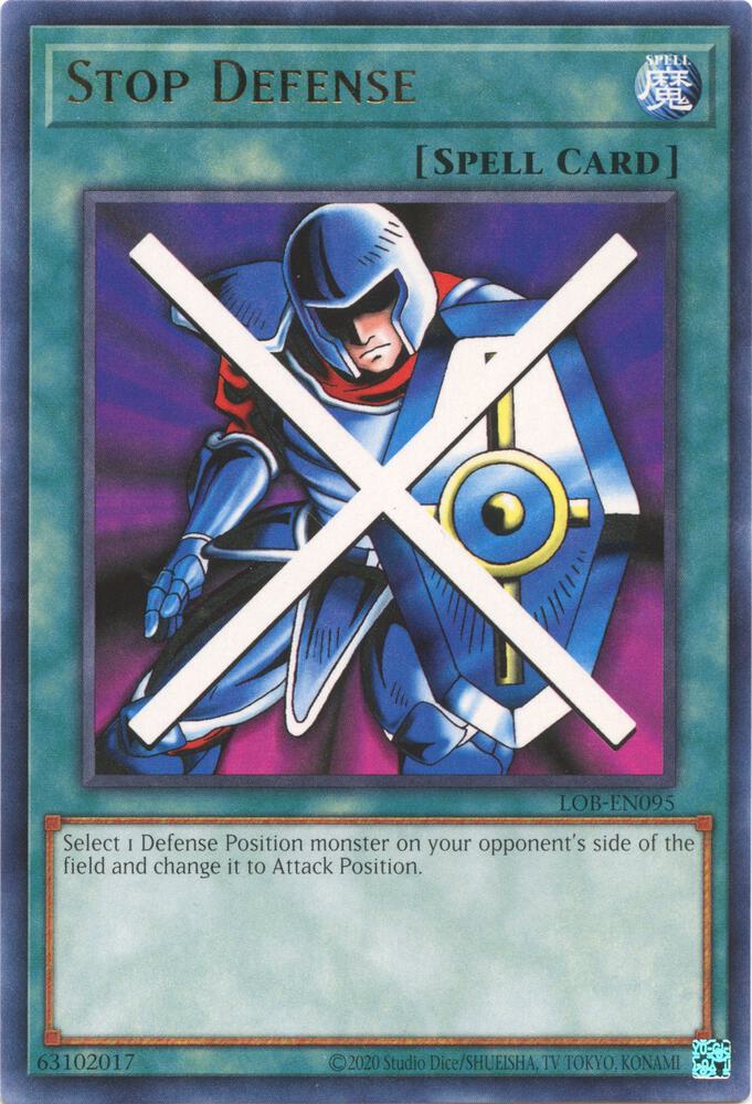 Stop Defense LOB-EN095 card from Legend of Blue Eyes White Dragon (25th Anniversary Edition)