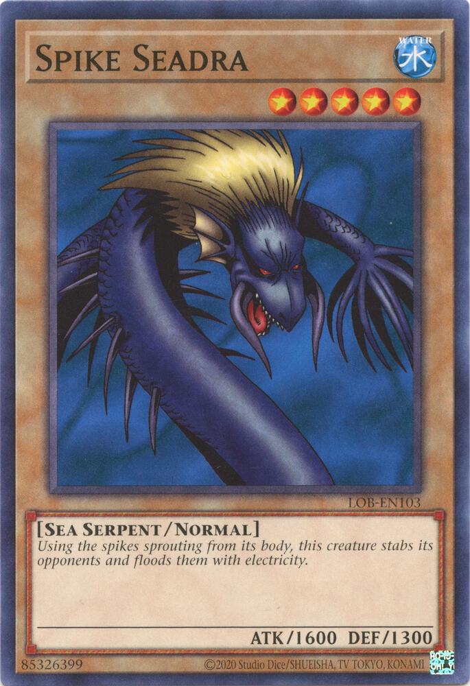 Spike Seadra LOB-EN103 card from Legend of Blue Eyes White Dragon (25th Anniversary Edition)