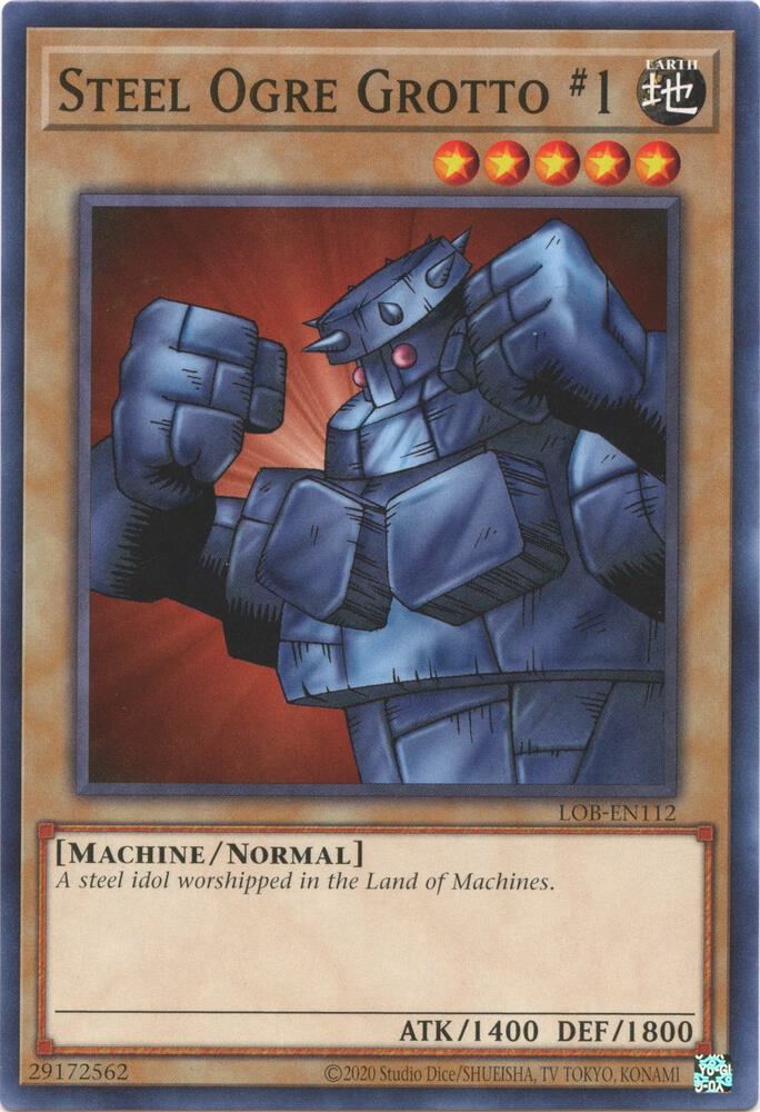 Steel Ogre Grotto #1 LOB-EN112 card from Legend of Blue Eyes White Dragon (25th Anniversary Edition)