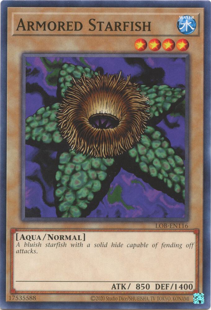 Armored Starfish LOB-EN116 card from Legend of Blue Eyes White Dragon (25th Anniversary Edition)