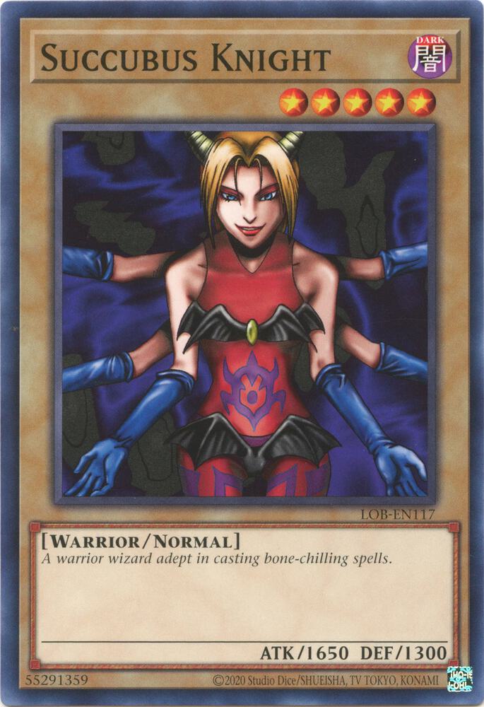 Succubus Knight LOB-EN117 card from Legend of Blue Eyes White Dragon (25th Anniversary Edition)