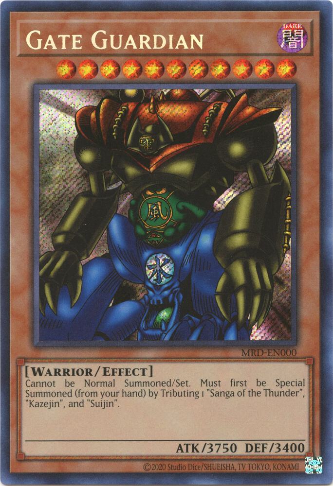 Gate Guardian MRD-EN000 card from Metal Raiders (25th Anniversary Edition)