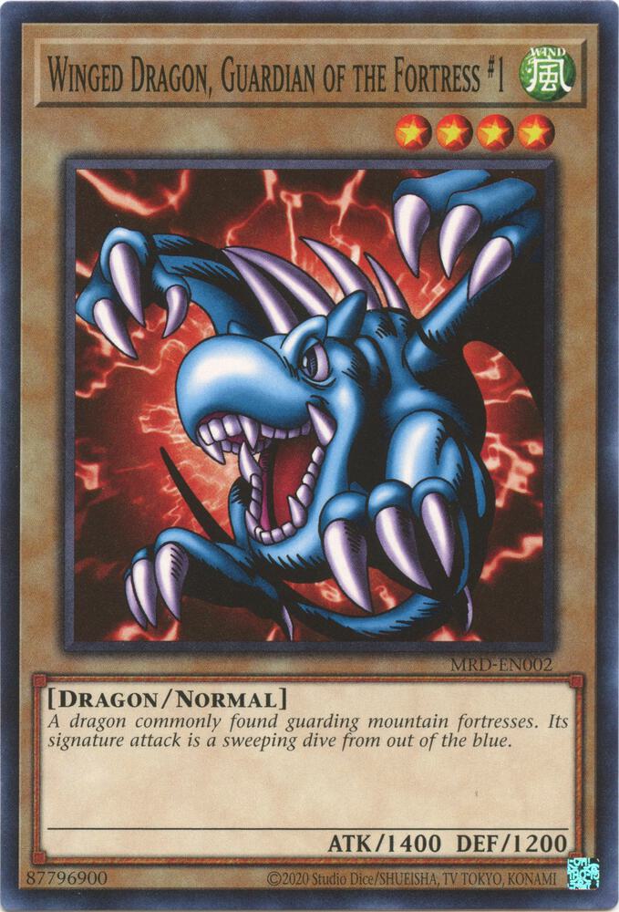 Winged Dragon, Guardian of the Fortress #1 MRD-EN002 card from Metal Raiders (25th Anniversary Edition)
