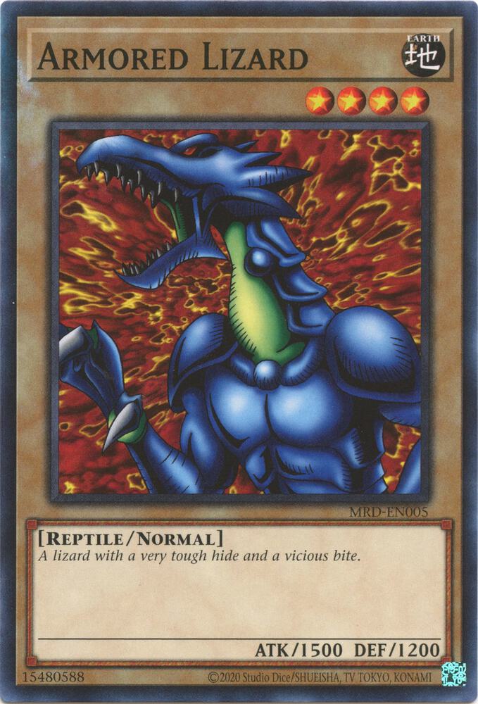 Armored Lizard MRD-EN005 card from Metal Raiders (25th Anniversary Edition)