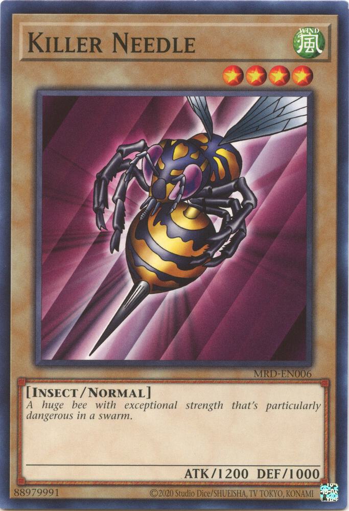 Killer Needle MRD-EN006 card from Metal Raiders (25th Anniversary Edition)
