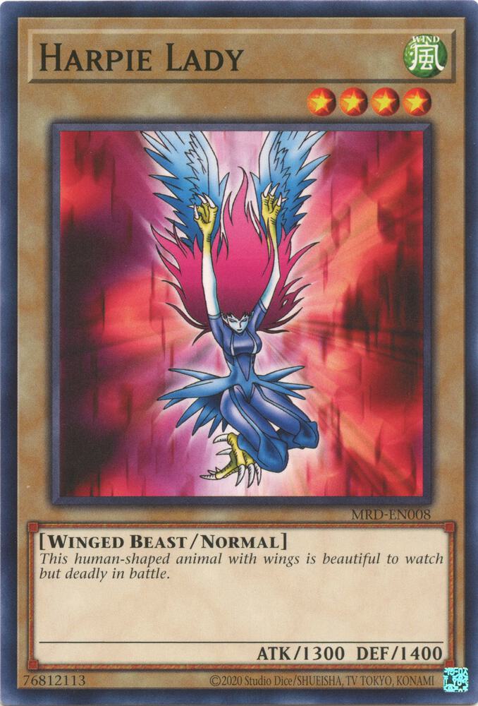 Harpie Lady MRD-EN008 card from Metal Raiders (25th Anniversary Edition)