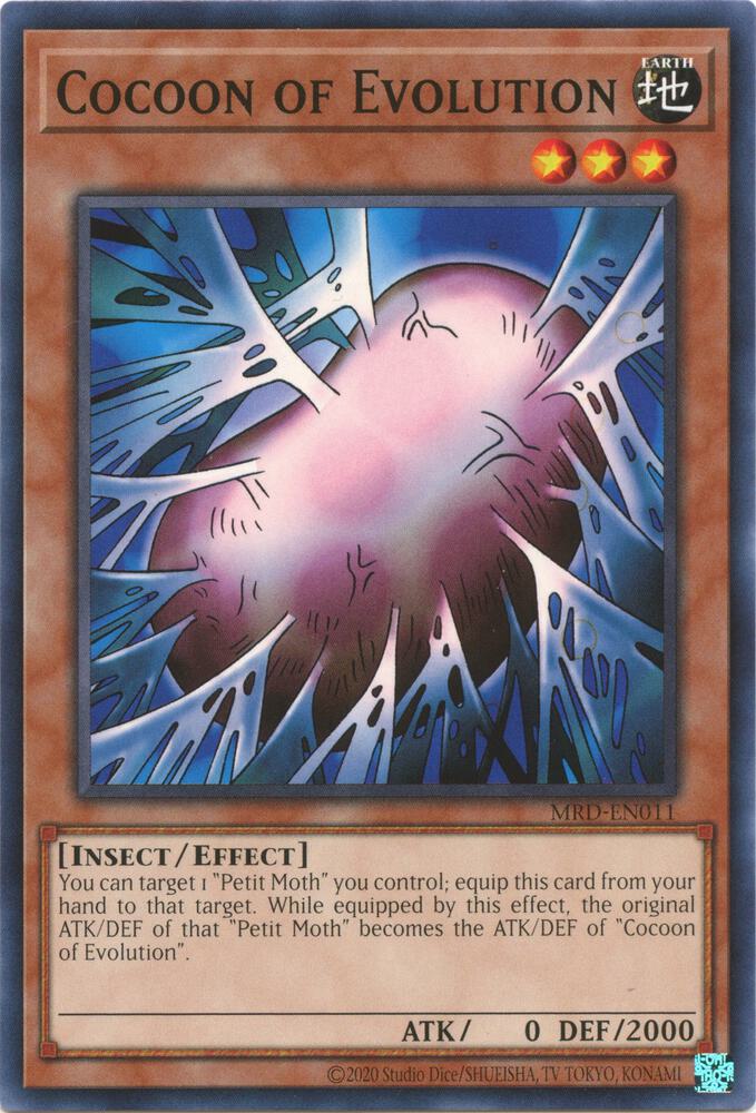 Cocoon of Evolution MRD-EN011 card from Metal Raiders (25th Anniversary Edition)
