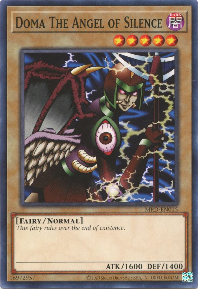 Doma The Angel of Silence MRD-EN015 card from Metal Raiders (25th Anniversary Edition)