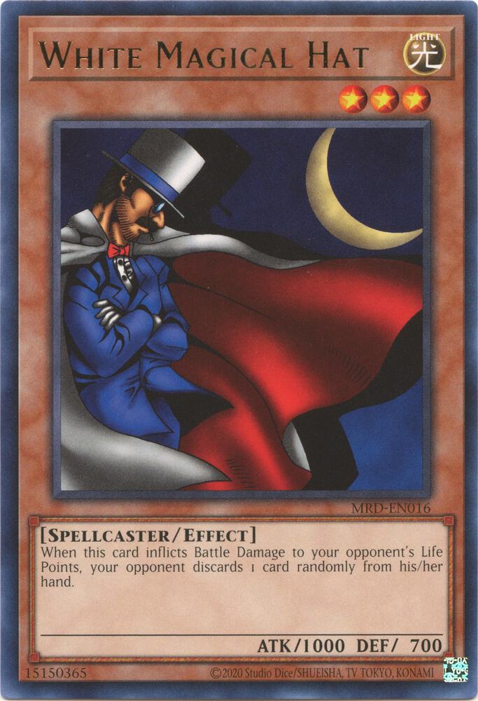 White Magical Hat MRD-EN016 card from Metal Raiders (25th Anniversary Edition)