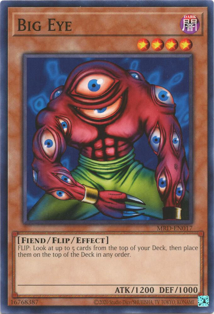 Big Eye MRD-EN017 card from Metal Raiders (25th Anniversary Edition)