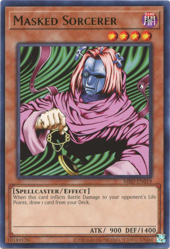 Masked Sorcerer MRD-EN019 card from Metal Raiders (25th Anniversary Edition)