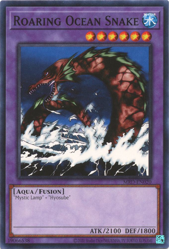 Roaring Ocean Snake MRD-EN020 card from Metal Raiders (25th Anniversary Edition)