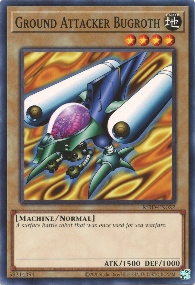 Ground Attacker Bugroth MRD-EN022 card from Metal Raiders (25th Anniversary Edition)