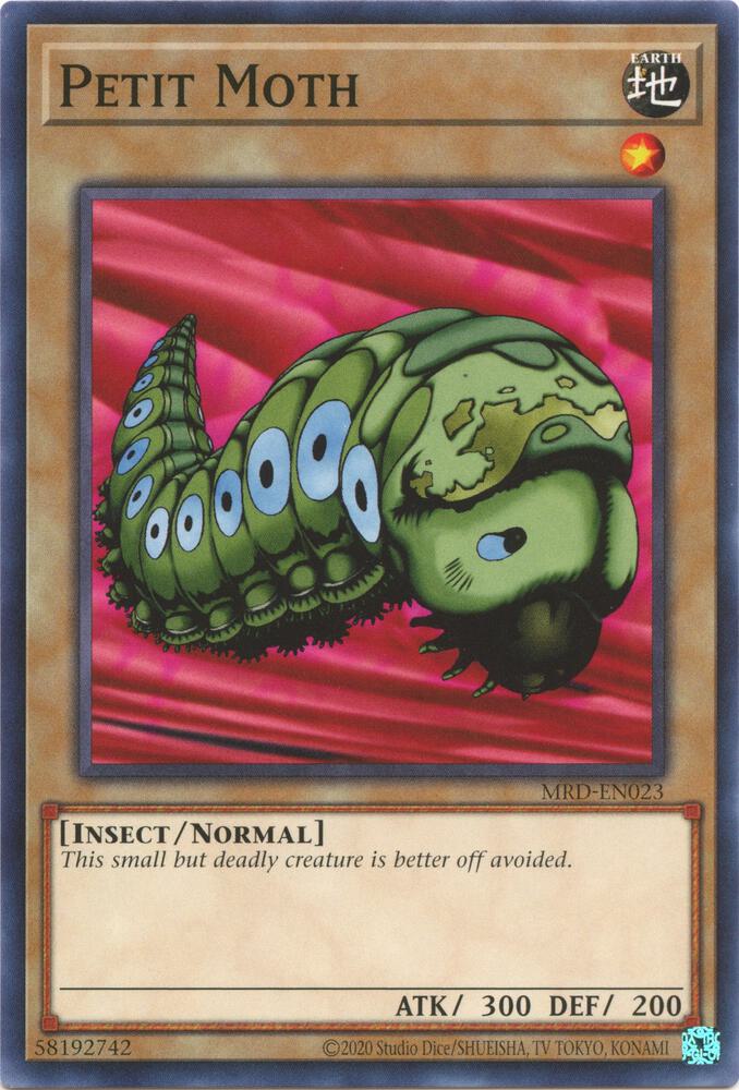 Petit Moth MRD-EN023 card from Metal Raiders (25th Anniversary Edition)