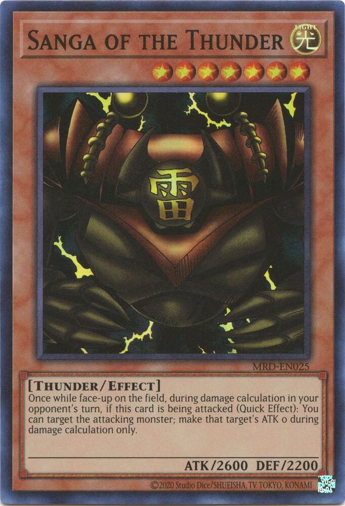 Sanga of the Thunder MRD-EN025 card from Metal Raiders (25th Anniversary Edition)