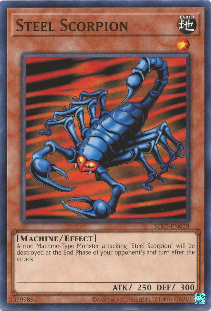 Steel Scorpion MRD-EN029 card from Metal Raiders (25th Anniversary Edition)