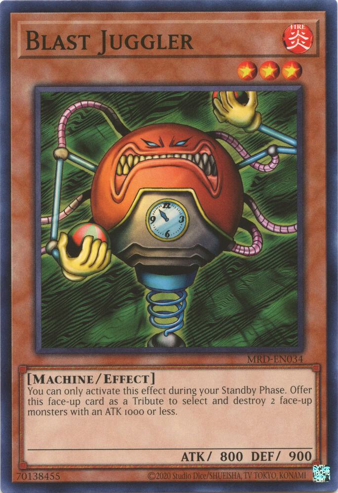 Blast Juggler MRD-EN034 card from Metal Raiders (25th Anniversary Edition)
