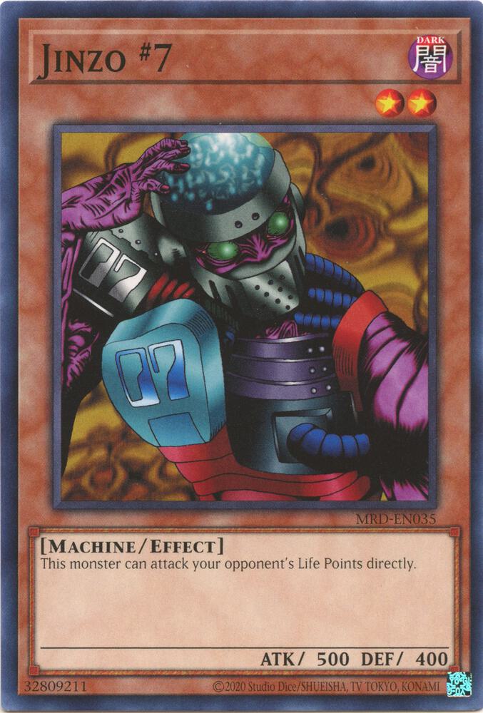 Jinzo #7 MRD-EN035 card from Metal Raiders (25th Anniversary Edition)