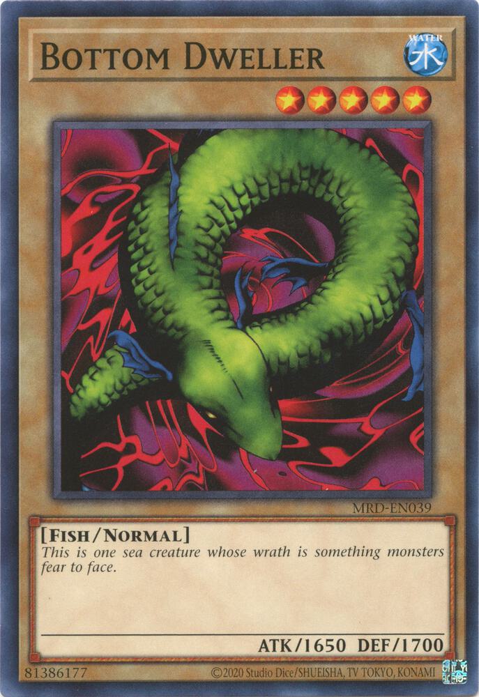 Bottom Dweller MRD-EN039 card from Metal Raiders (25th Anniversary Edition)