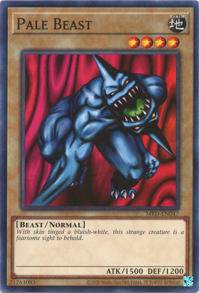 Pale Beast MRD-EN047 card from Metal Raiders (25th Anniversary Edition)