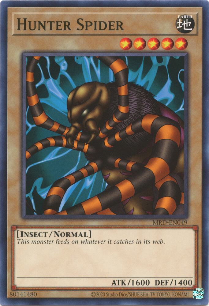 Hunter Spider MRD-EN049 card from Metal Raiders (25th Anniversary Edition)