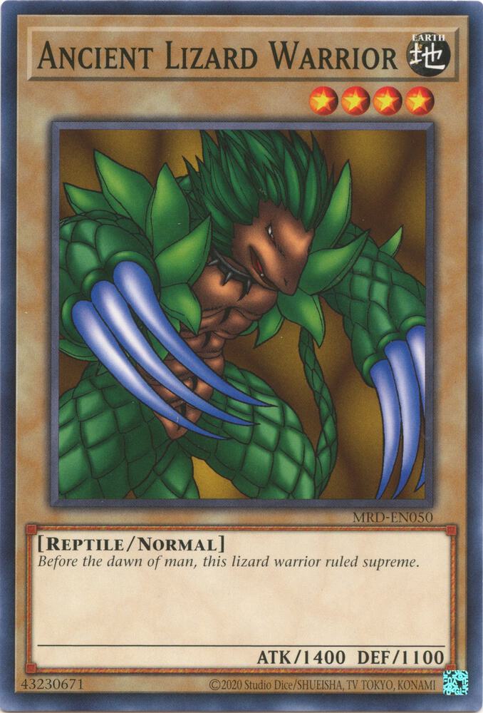 Ancient Lizard Warrior MRD-EN050 card from Metal Raiders (25th Anniversary Edition)