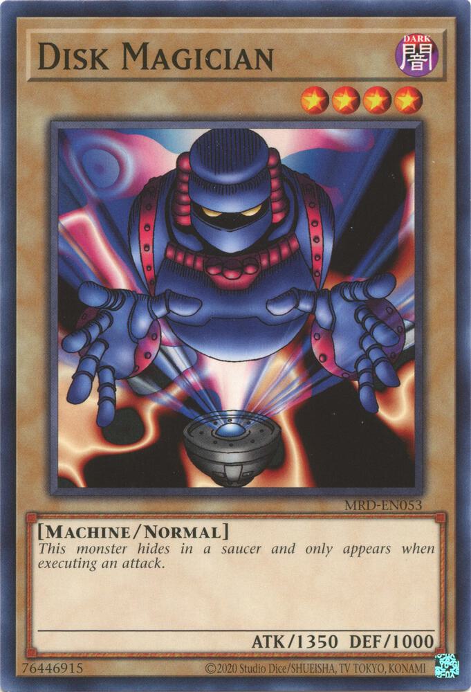 Disk Magician MRD-EN053 card from Metal Raiders (25th Anniversary Edition)