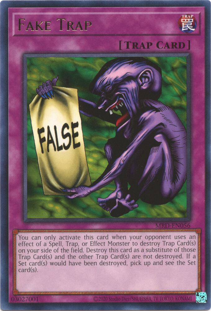 Fake Trap MRD-EN056 card from Metal Raiders (25th Anniversary Edition)