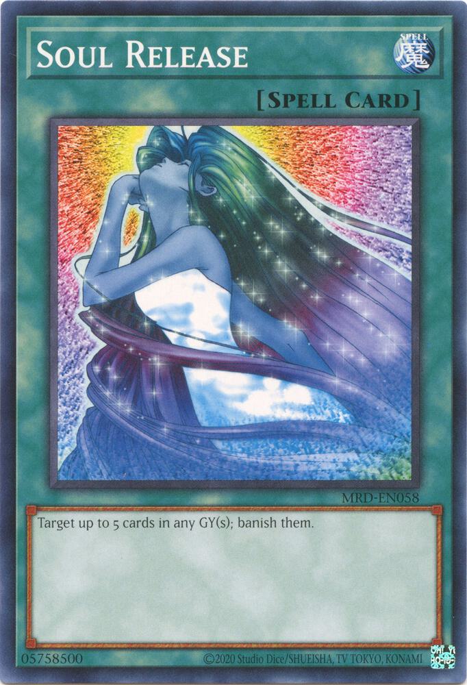 Soul Release MRD-EN058 card from Metal Raiders (25th Anniversary Edition)