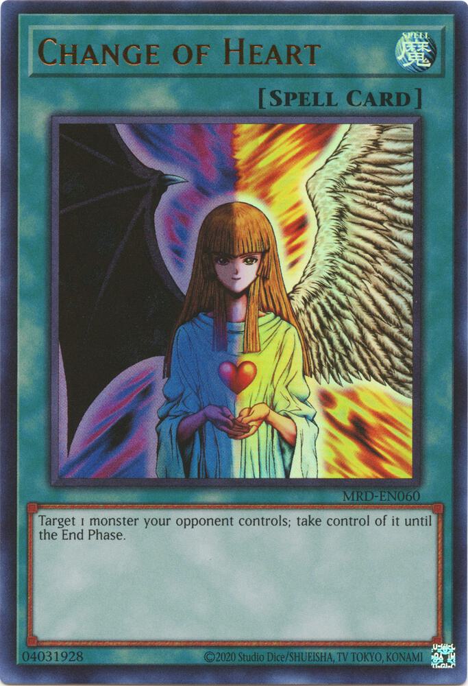 Change of Heart MRD-EN060 card from Metal Raiders (25th Anniversary Edition)