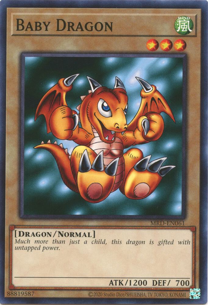 Baby Dragon MRD-EN061 card from Metal Raiders (25th Anniversary Edition)