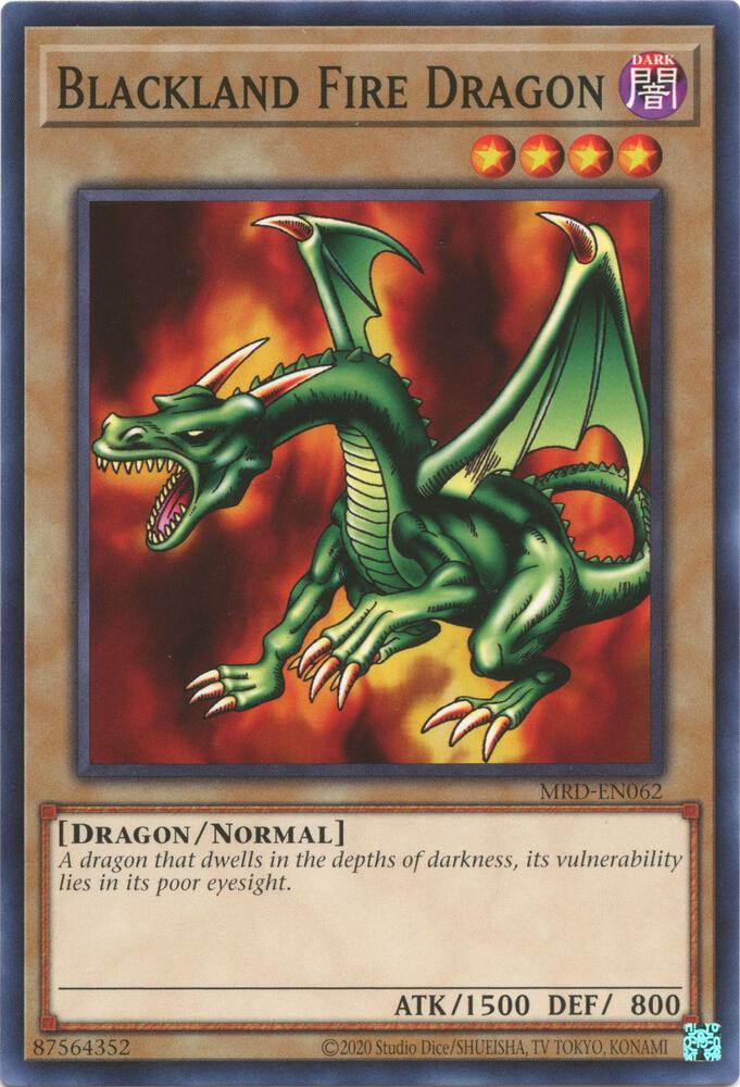 Blackland Fire Dragon MRD-EN062 card from Metal Raiders (25th Anniversary Edition)