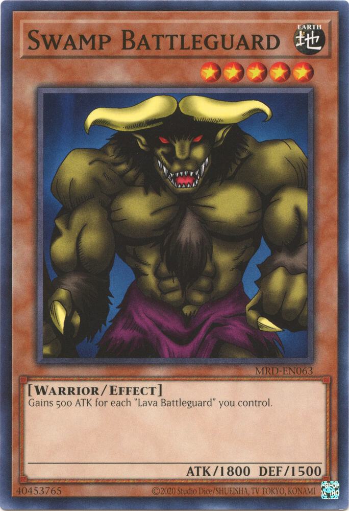 Swamp Battleguard MRD-EN063 card from Metal Raiders (25th Anniversary Edition)