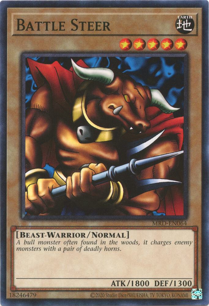 Battle Steer MRD-EN064 card from Metal Raiders (25th Anniversary Edition)