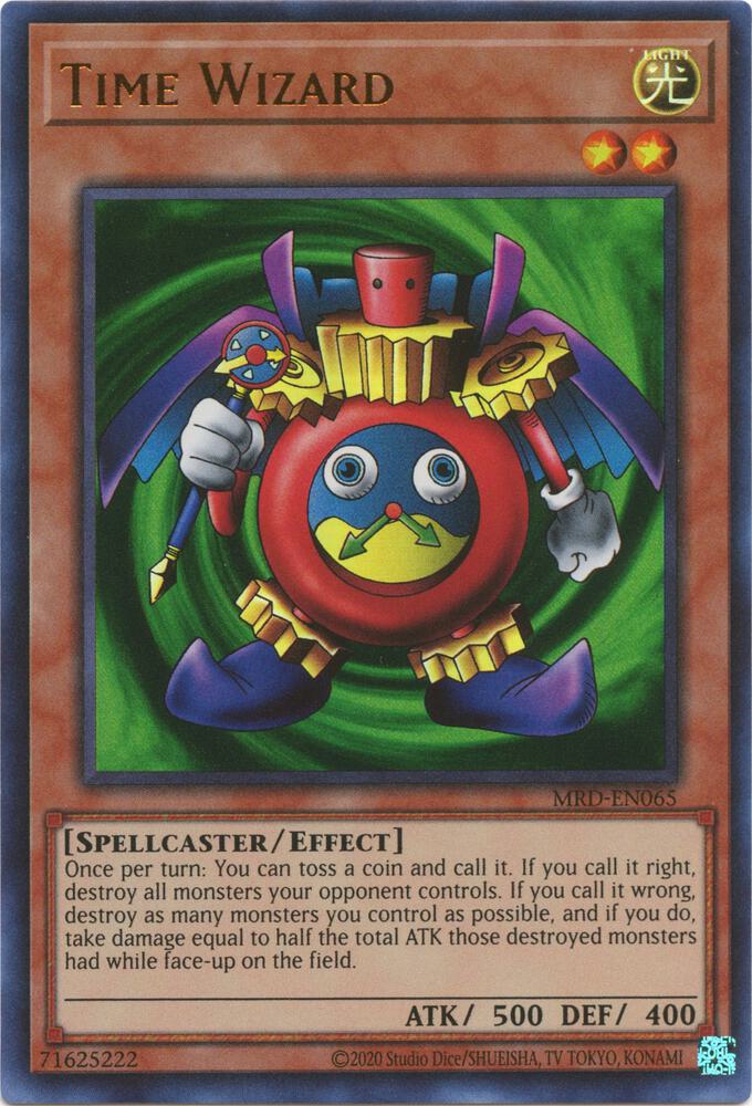 Time Wizard MRD-EN065 card from Metal Raiders (25th Anniversary Edition)