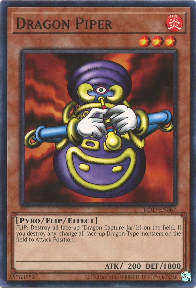 Dragon Piper MRD-EN067 card from Metal Raiders (25th Anniversary Edition)
