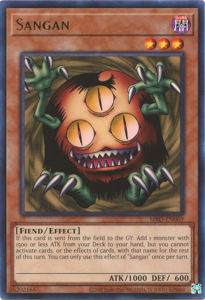 Sangan MRD-EN069 card from Metal Raiders (25th Anniversary Edition)