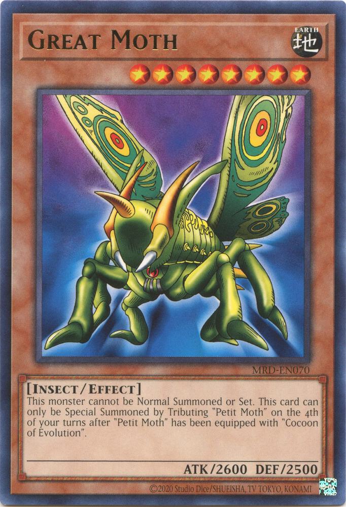 Great Moth MRD-EN070 card from Metal Raiders (25th Anniversary Edition)