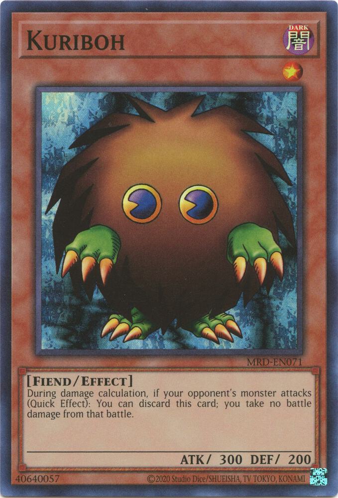 Kuriboh MRD-EN071 card from Metal Raiders (25th Anniversary Edition)