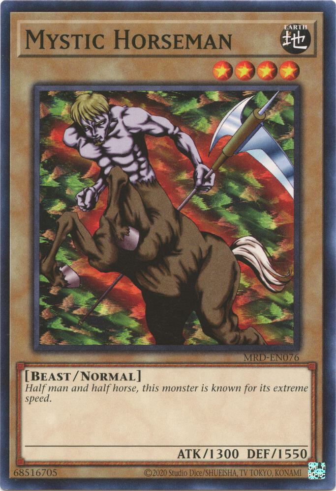 Mystic Horseman MRD-EN076 card from Metal Raiders (25th Anniversary Edition)