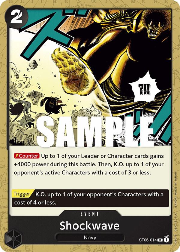 Shockwave ST06-014 card from Starter Deck 6: Absolute Justice