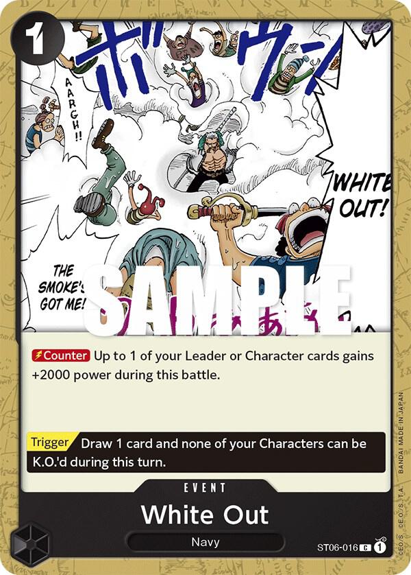 White Out ST06-016 card from Starter Deck 6: Absolute Justice
