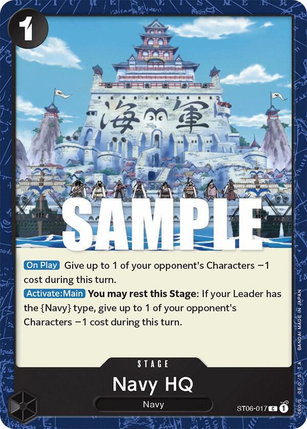 Navy HQ ST06-017 card from Starter Deck 6: Absolute Justice