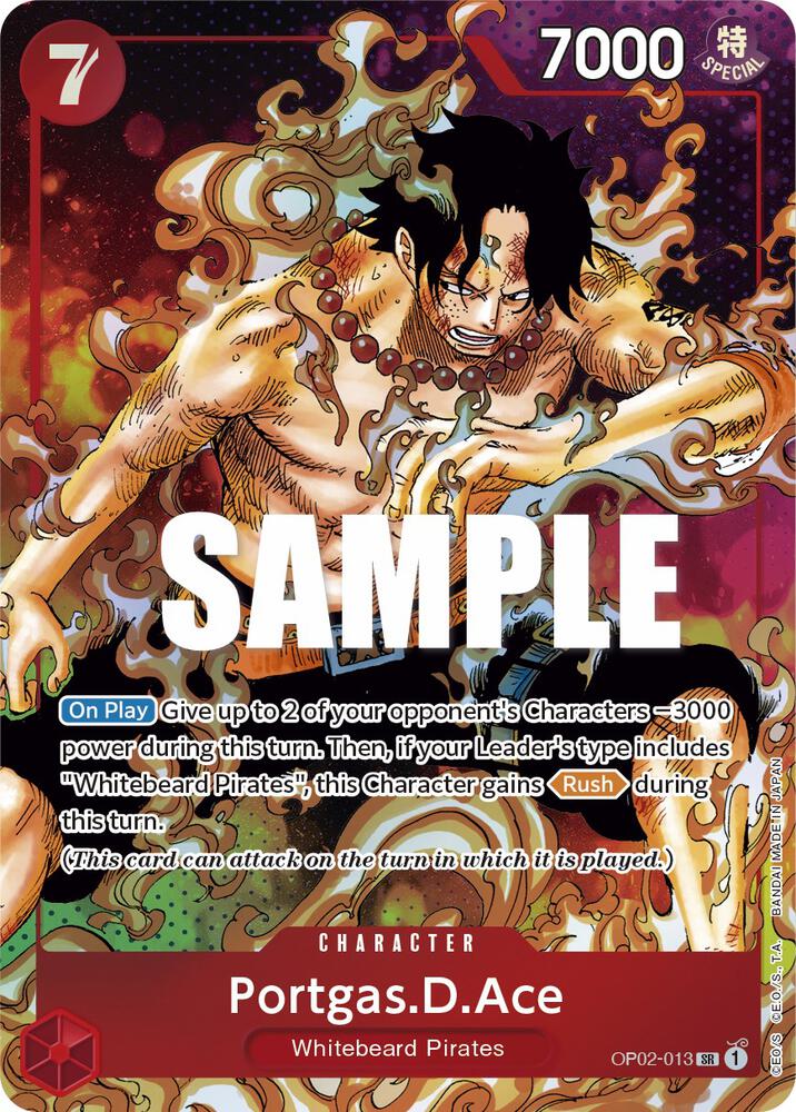Portgas.D.Ace (Parallel) OP02-013 card from Paramount War