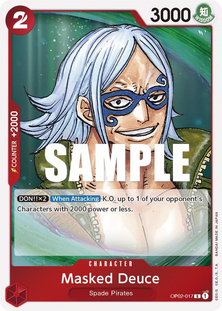 Masked Deuce OP02-017 card from Paramount War