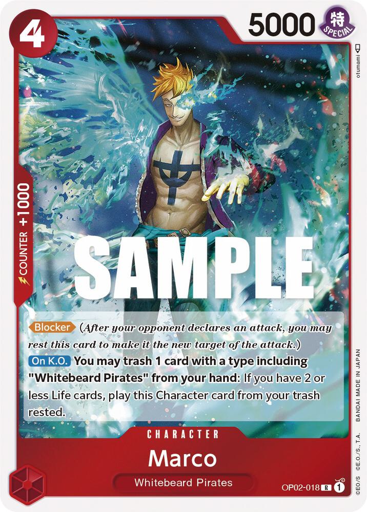 Marco OP02-018 card from Paramount War