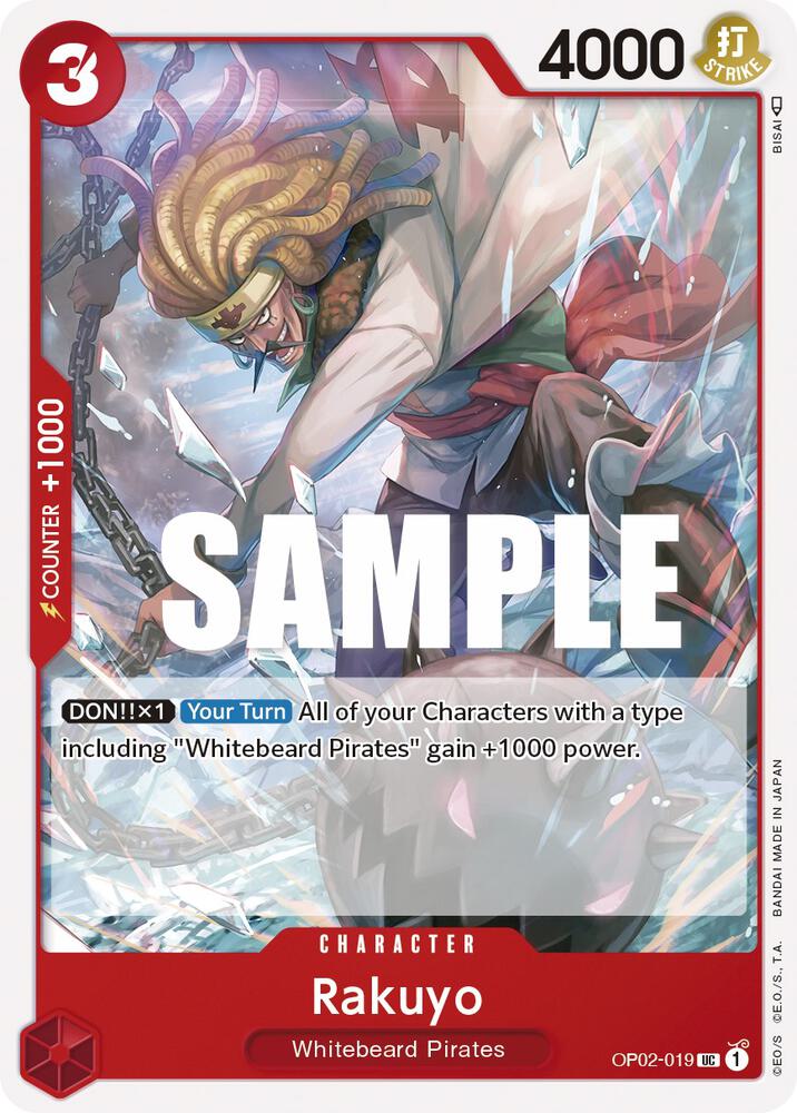 Rakuyo OP02-019 card from Paramount War