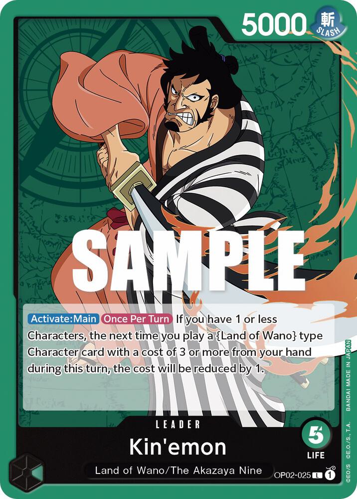 Kin'emon OP02-025 card from Paramount War